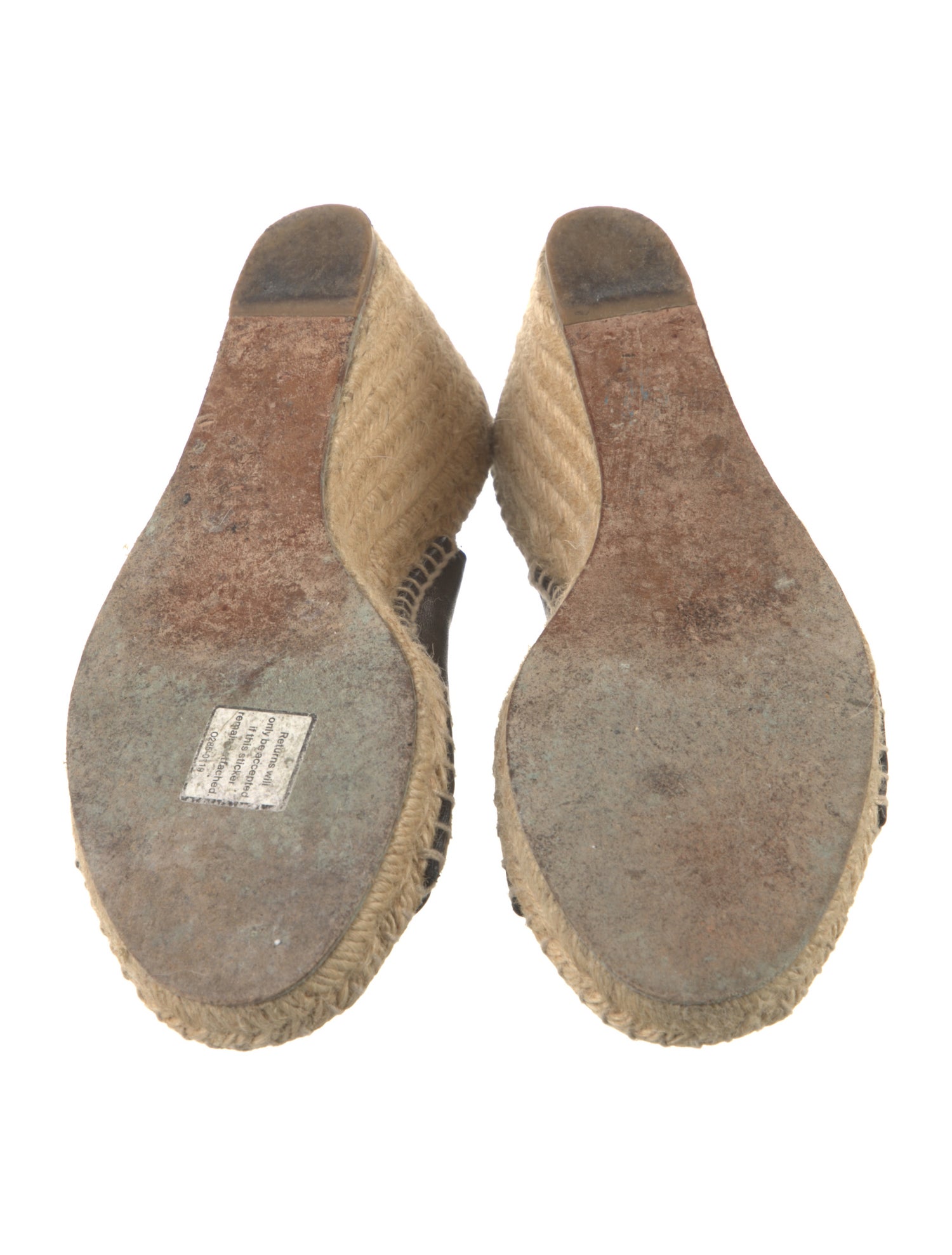 Celine Leather Braided Accents Espadrilles